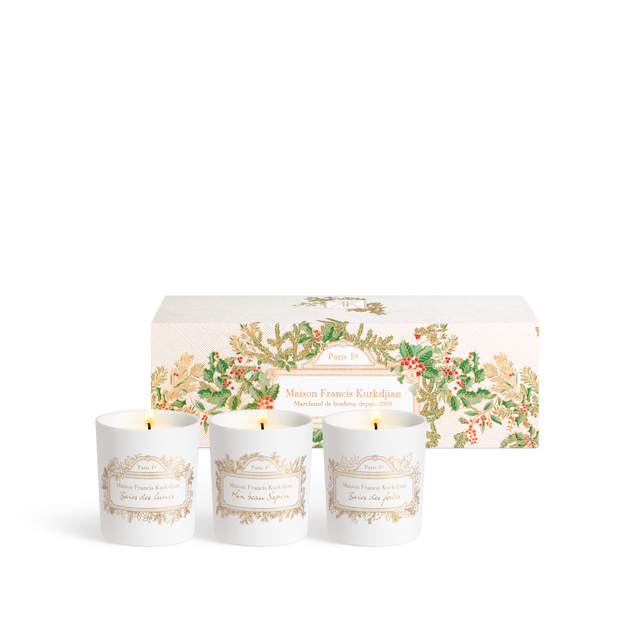 Trio of scented candles - Limited edition