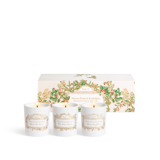 Trio of scented candles - Limited edition