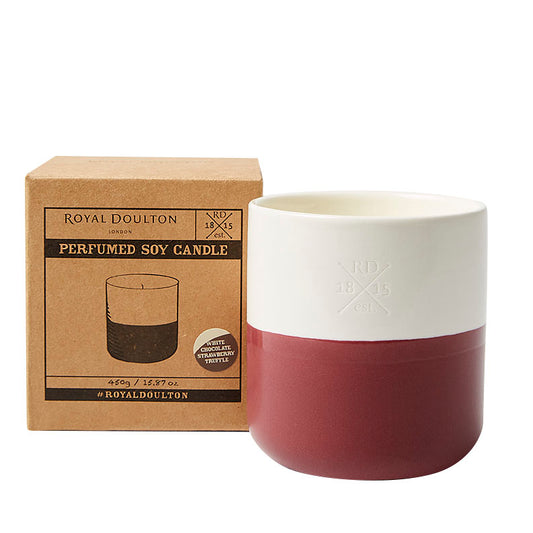 White Chocolate Strawberry Truffle Candle
