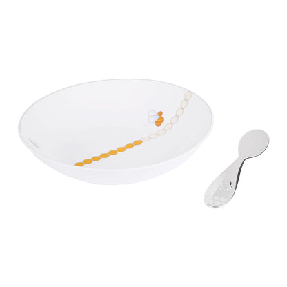 Beebee Cereal Bowl & Baby Spoon Set