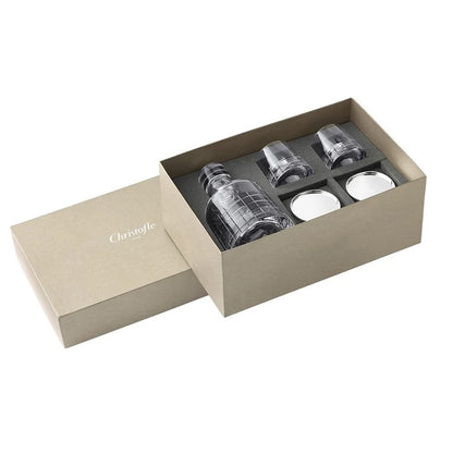 Coffret Set Graphik Whisky Decanter , 2 Goblets & Coasters