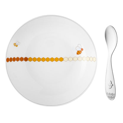 Beebee Cereal Bowl & Baby Spoon Set